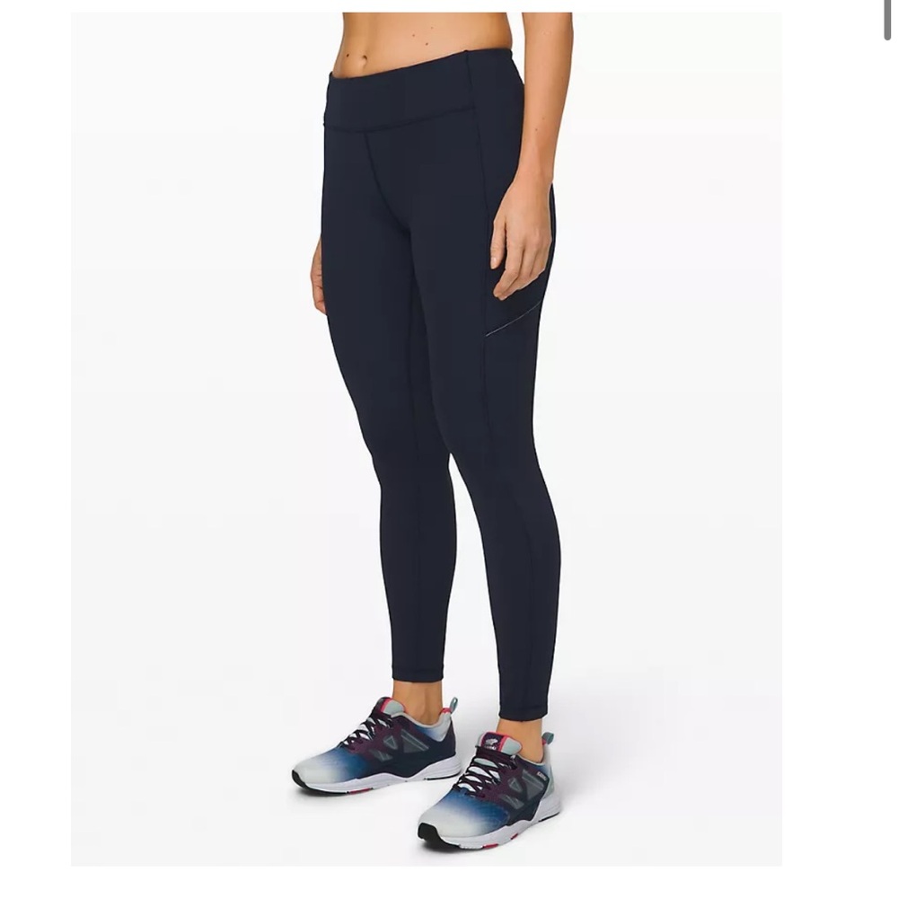 Speed Up Mid-Rise Tight 28”, Size 6, True Navy